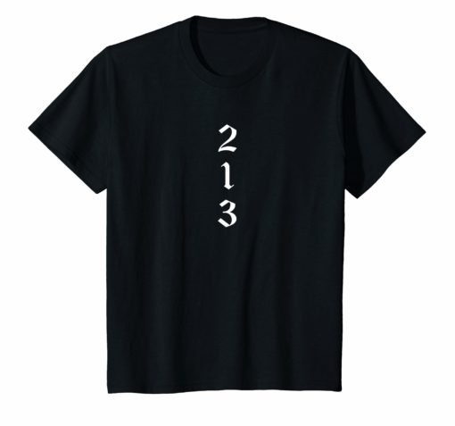 213 Los Angeles Old English Hip Hop and Rap Inspired Shirt