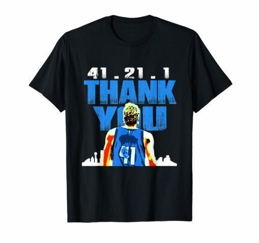 41.21.1 Thank You Retirement Basketball Art Fan Shirt