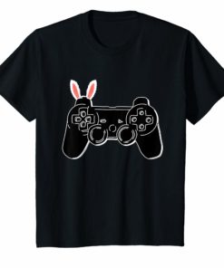 Easter Youth T-Shirt Kids Gamer Video Game Gift Bunny Ears
