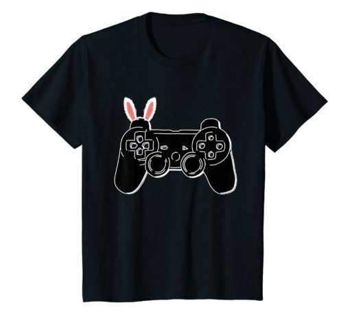 Easter Youth T-Shirt Kids Gamer Video Game Gift Bunny Ears