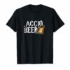 Accio Beer T-shirt Potter Magic Spell Drink Funny Harry Gift