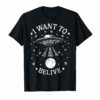 Alien T-Shirt For ET Enthusiasts I Want To Believe
