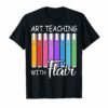 Art Teaching With Flair Teacher Tshirt Art Teacher Gifts