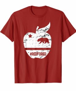 California Teacher Protest Red for Ed T Shirt RedForEd
