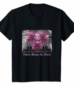 Cathedral Notre-Dame de Paris Heart Shirt