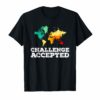 Challenge Accepted Map T Shirt Travel World Traveler Shirt