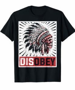 Chiefin's solemn skullcap disobey-Native T shirt