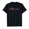 Chingona Mexican Serape - Old English Chola Lowrider T-Shirt