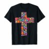 Christian Cross Eggs Easter T-Shirt Gift For Men Women Kids