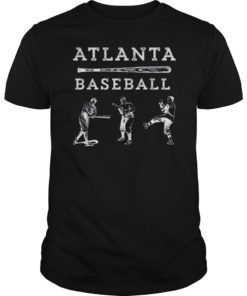 Classic Atlanta Georgia Baseball Fan Retro Vintage T-Shirt