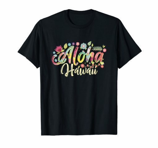 Cool Hawaii Aloha Hibiscus Tshirt