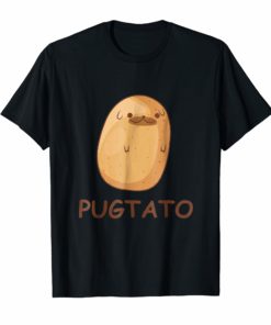 Cute Pug Potato T-shirt Funny Dog PUGTATO Tee