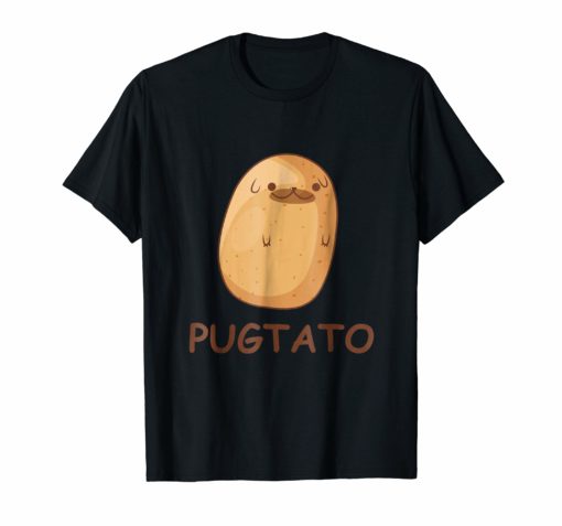 Cute Pug Potato T-shirt Funny Dog PUGTATO Tee