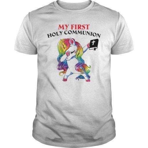 Cute Unicorn My 1st Holy Communion Christian TShirt