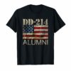 DD-214 Army Alumni Vintage American Flag T-Shirt