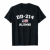 DD-214 US Armed Forces Alumni USA Flag Vintage T-Shirts