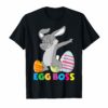 Dabbing Egg Boss Easter Bunny T Shirt For Kids Toddlers Boys