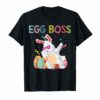 Dabbing Egg Boss Easter Bunny T Shirt For Kids Toddlers Boys