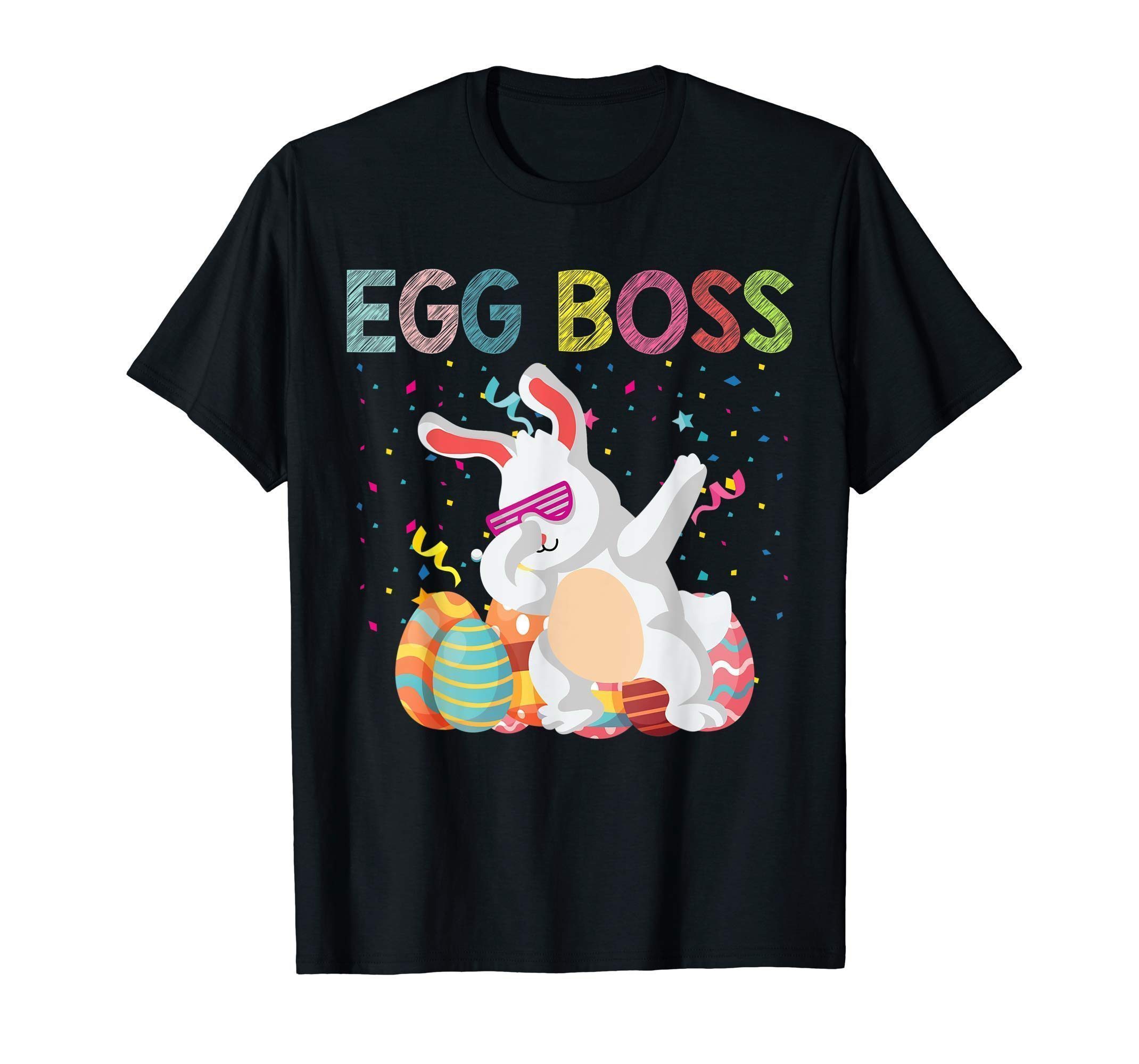 Dabbing Egg Boss Easter Bunny T Shirt For Kids Toddlers Boys ...