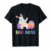 Dabbing Egg Boss Easter Bunny Tee Shirt Gift For Kids Boys
