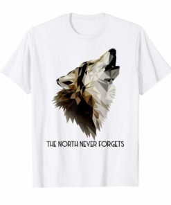 Direwolves The North Never Forgets Tshirt Funny Gift Cosplay