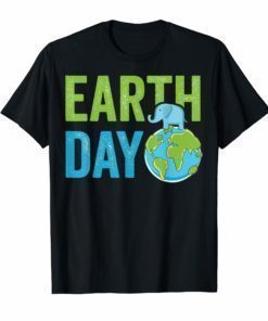 Earth Day 2019 TShirt Great Vintage Earth Day Elephant Shirt