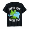 Earth Day Every Day Shirt Vintage Elephant Earth Day T-Shirt