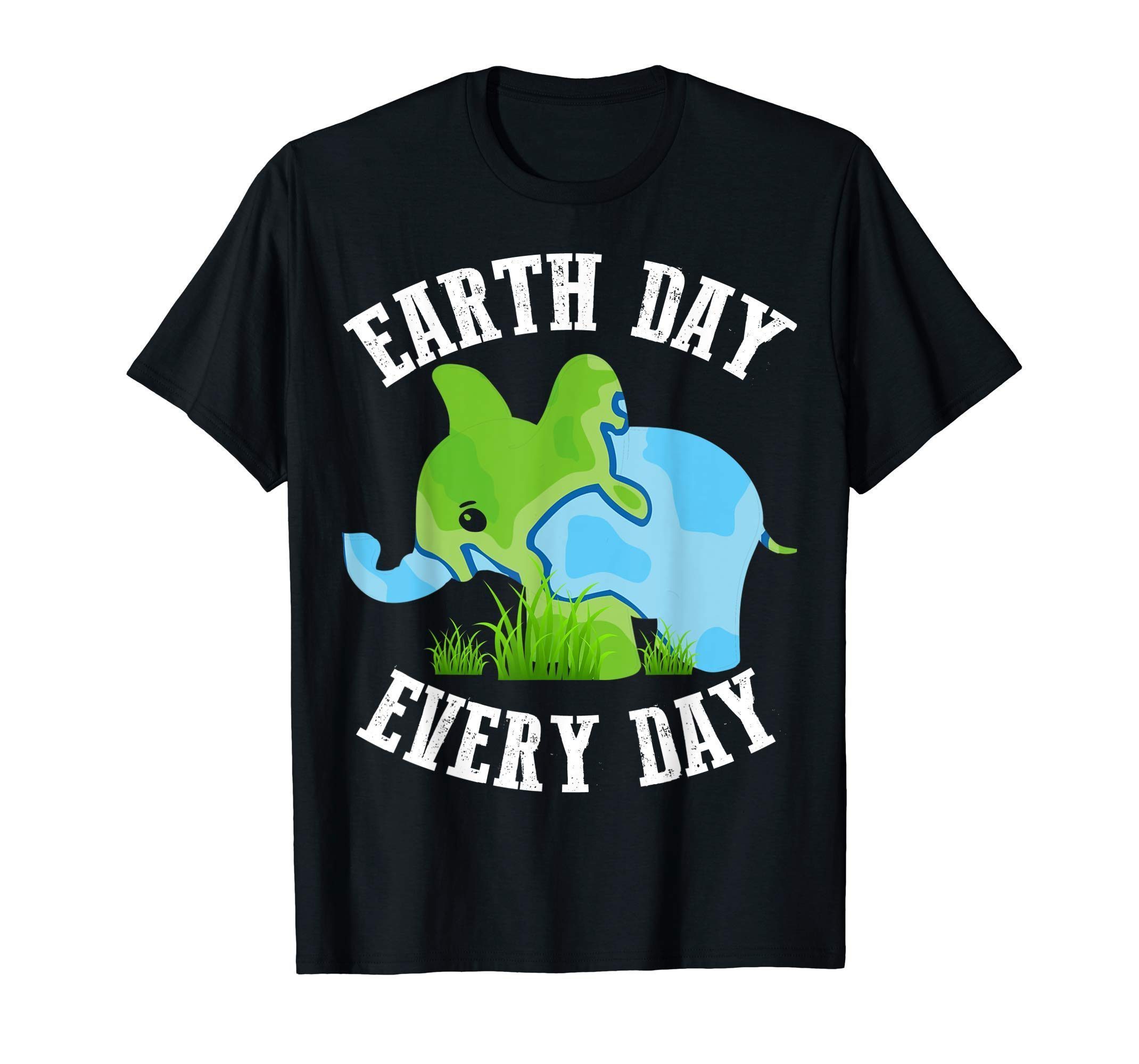 Earth Day Every Day Shirt Vintage Elephant Earth Day T-Shirt ...