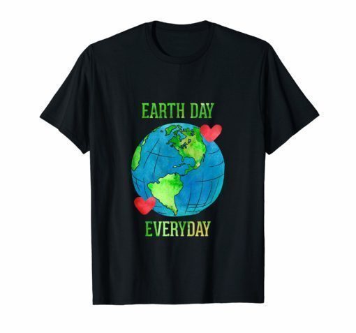 Earth Day Everyday Shirt for Men Women Kid Love Heart Nature