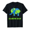 Earth-Day Shirt Planet Gift Idea Elephant Cute Fun Gift