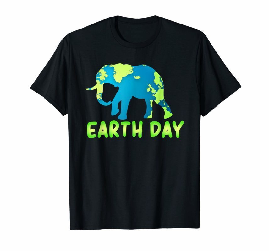 Earth day Elephant 2019 T-shirt for Kids - Reviewshirts Office
