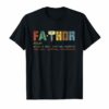 Fa-Thor Like Dad Just Way Mightier Hero T Shirt Father Gift
