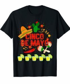 Fiesta Cinco De Mayo T-Shirt Cinco De Mayo Costume Shirt