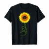 Floral sunflower-nurse tshirt for nurse doctor medical stu