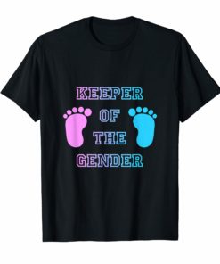 Gender Reveal Shirt Keeper of the gender Party Supplies