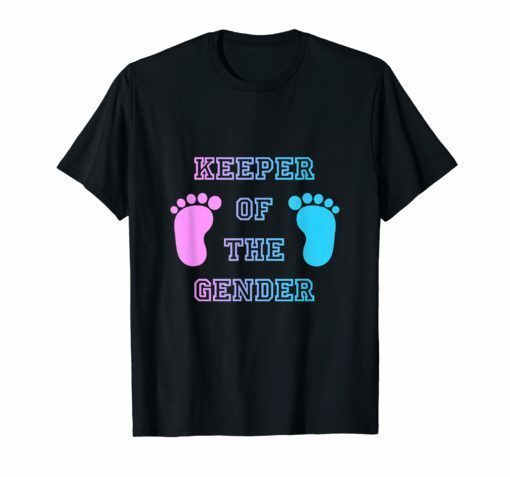 Gender Reveal Shirt Keeper of the gender Party Supplies