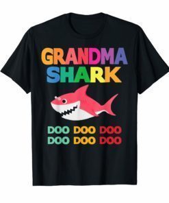 Grandma Shark Doo Doo Shirt for Matching Family Pajamas