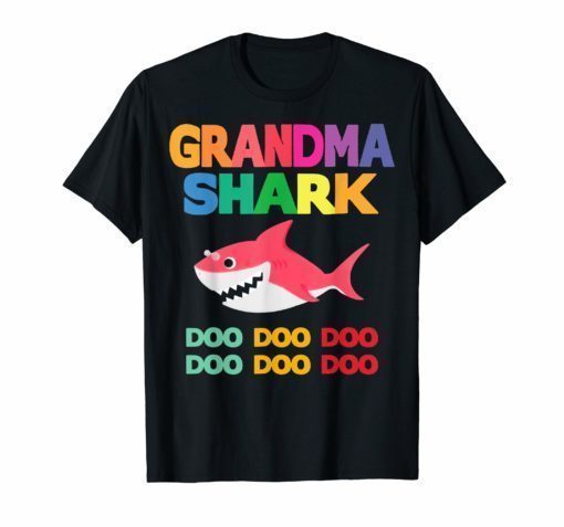 Grandma Shark Doo Doo Shirt for Matching Family Pajamas