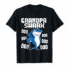 Grandpa Shark T-shirt Doo Doo Doo - Matching Family Gift Tee