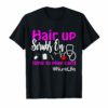 Hair up scrubs on time to play cards nurse life Tee Shirt Nurse