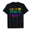 Hair up scrubs on time to play cards tshirts for nurselife