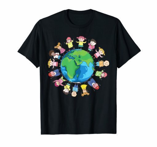 Happy Earth Day Children Around the World Tee Shirt