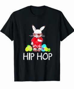 Hip Hop Bunny With Sunglasses Cute Easter Tshirt American
