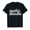 Hussle and Motivate Los Angeles California Graffiti Tee