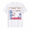 I Found This It's Vibrating Funny Alien Cat T Shirt