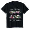 I Have Two Titles Mamasaurs And Mama Shark Shirt