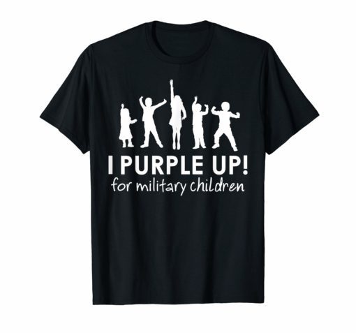 I Purple Up 2019 Shirt, For The Month Of The Military Child