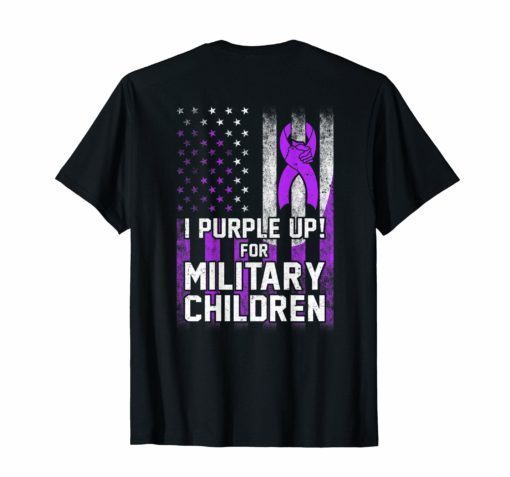 I Purple Up For Military Children T-Shirt Gift