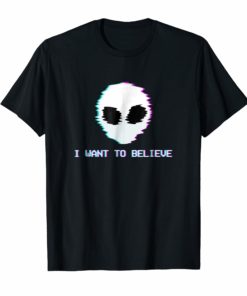 I Want to Believe T-Shirt Alien Pastel Aesthetic