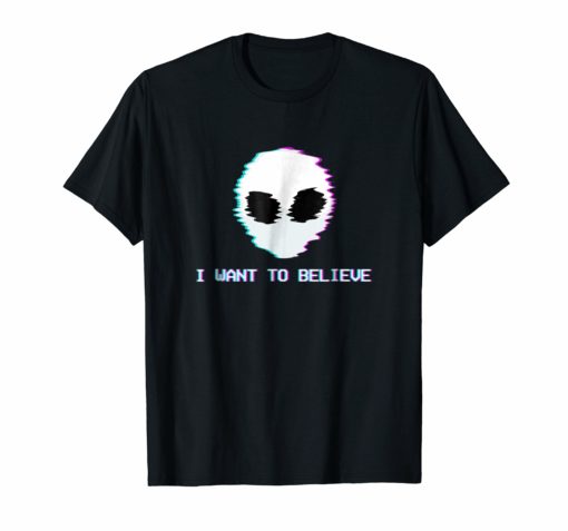 I Want to Believe T-Shirt Alien Pastel Aesthetic